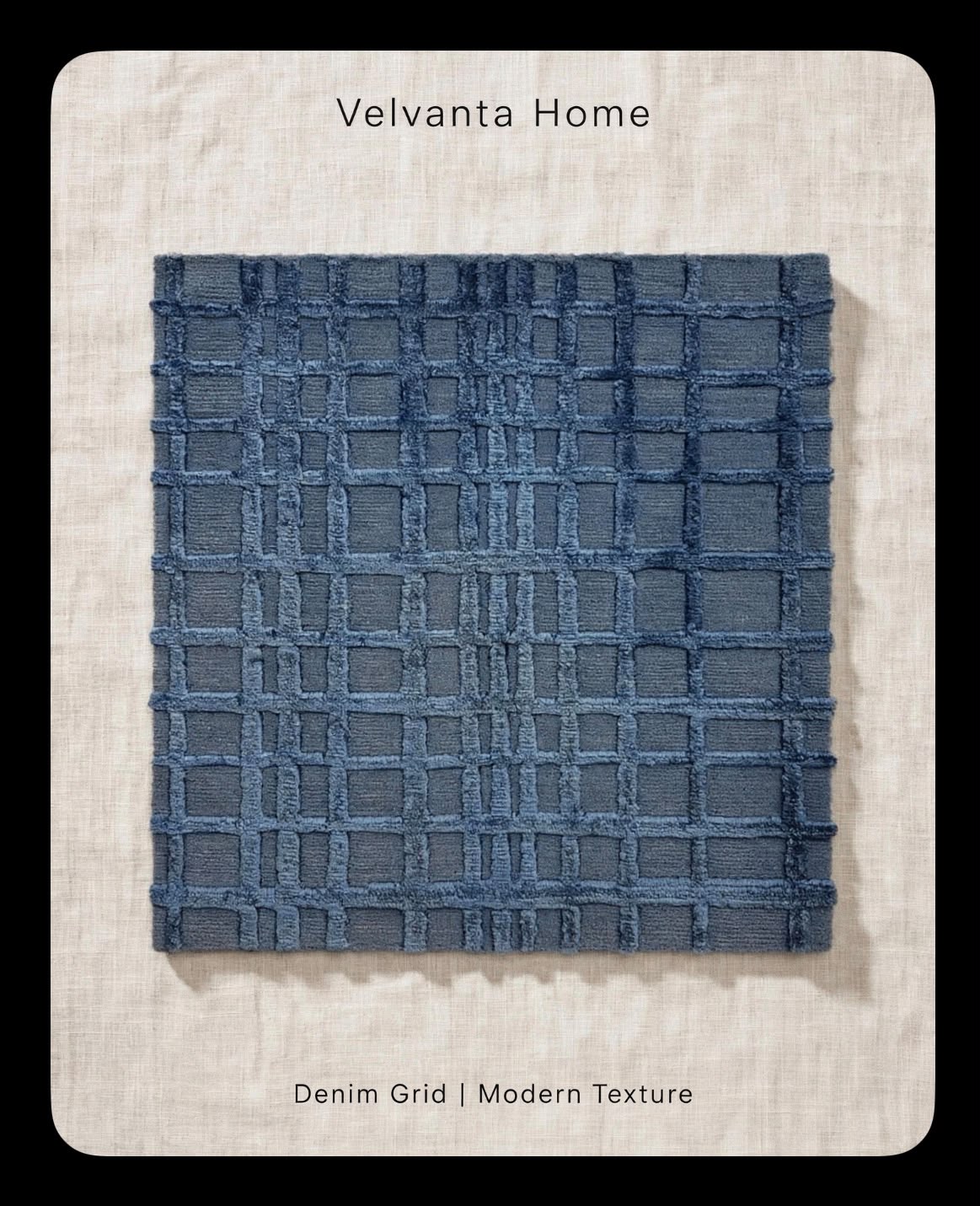 Denim Grid Modern Texture