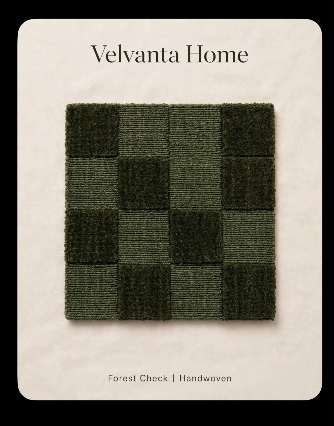 Forest Check Handwoven