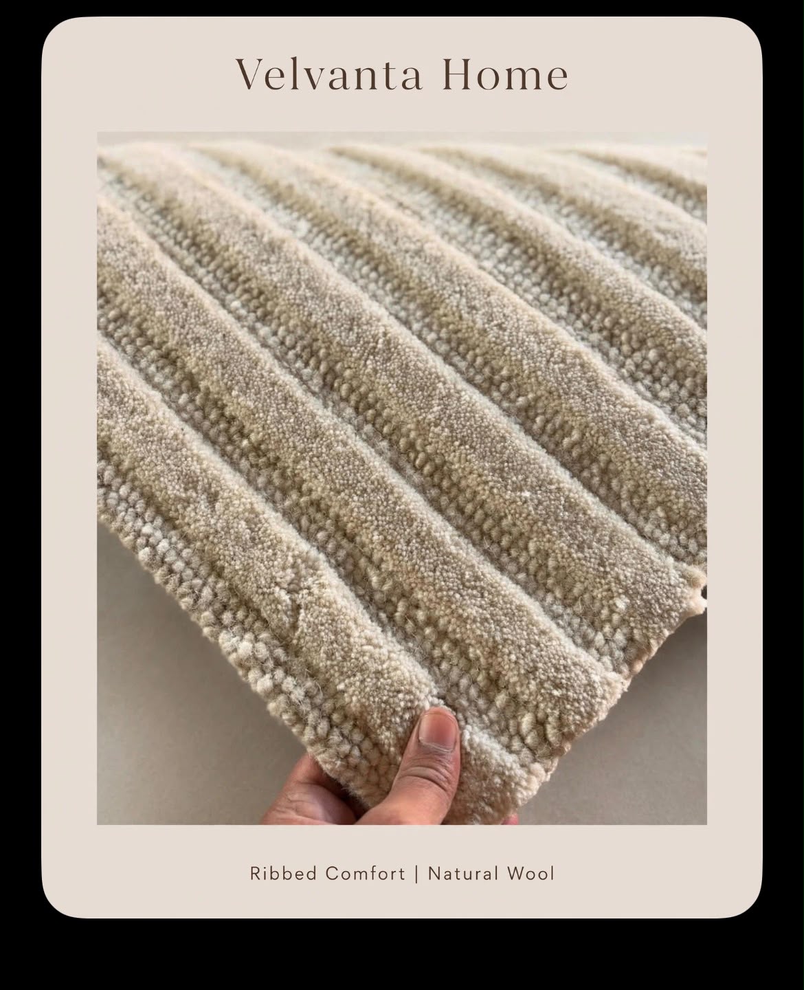 Ribbed Comfort Natural Wool